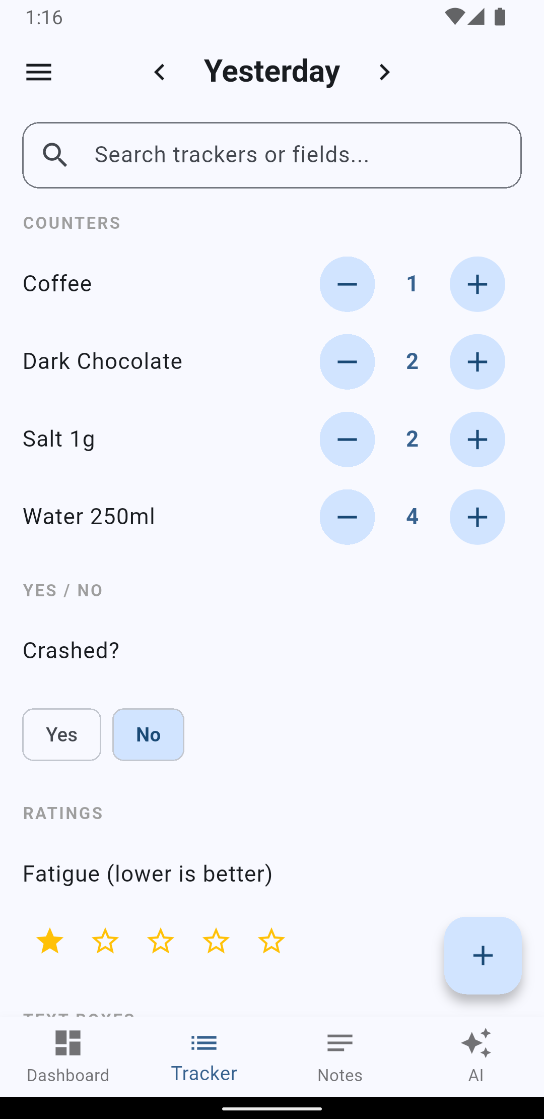Tracker Setup